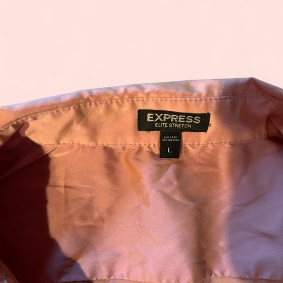 Express Blush Ruffle Front Blouse - Picture 3 of 3